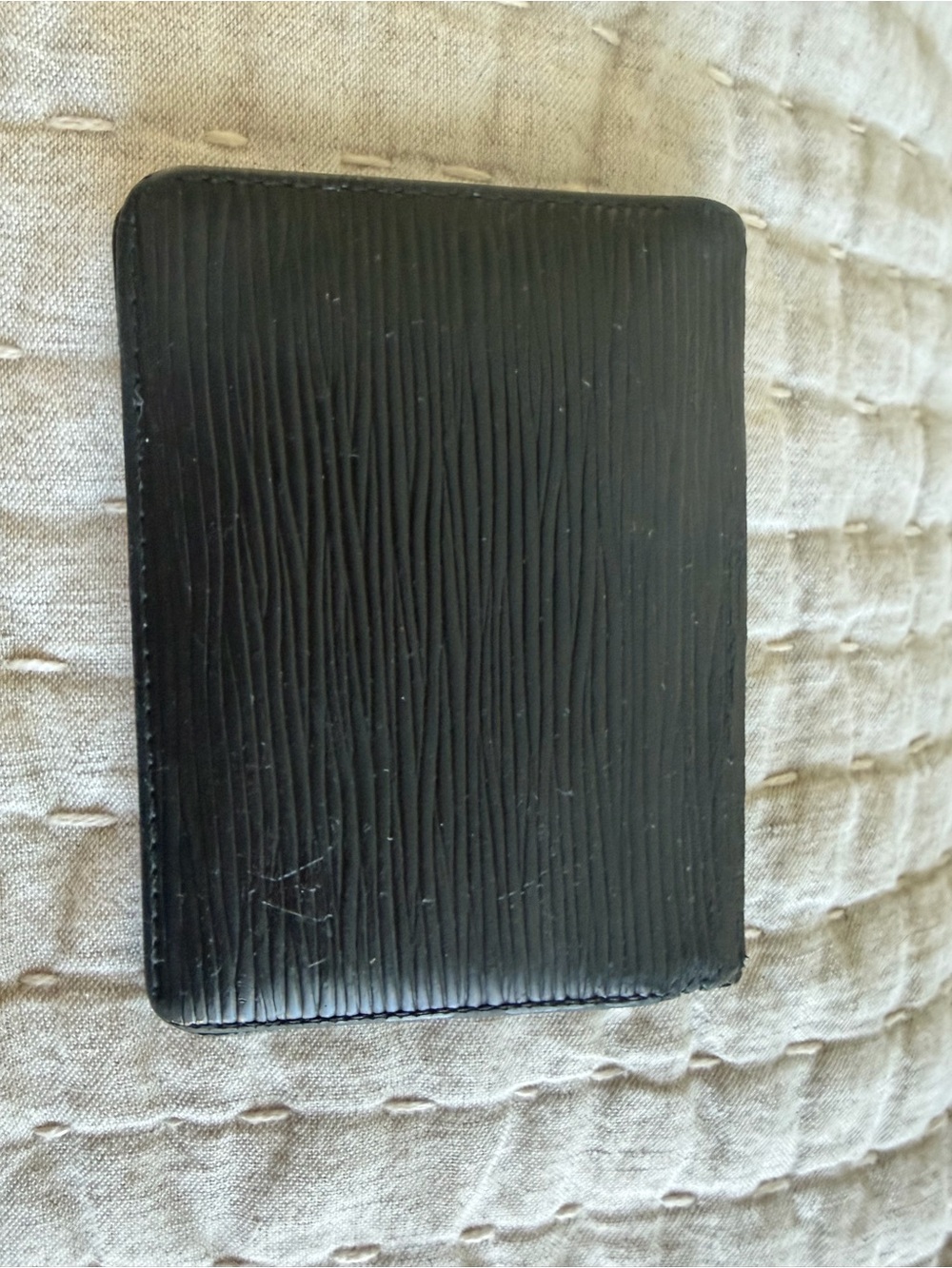 Louis Vuitton Black Epi Leather Card Holder/Wallet